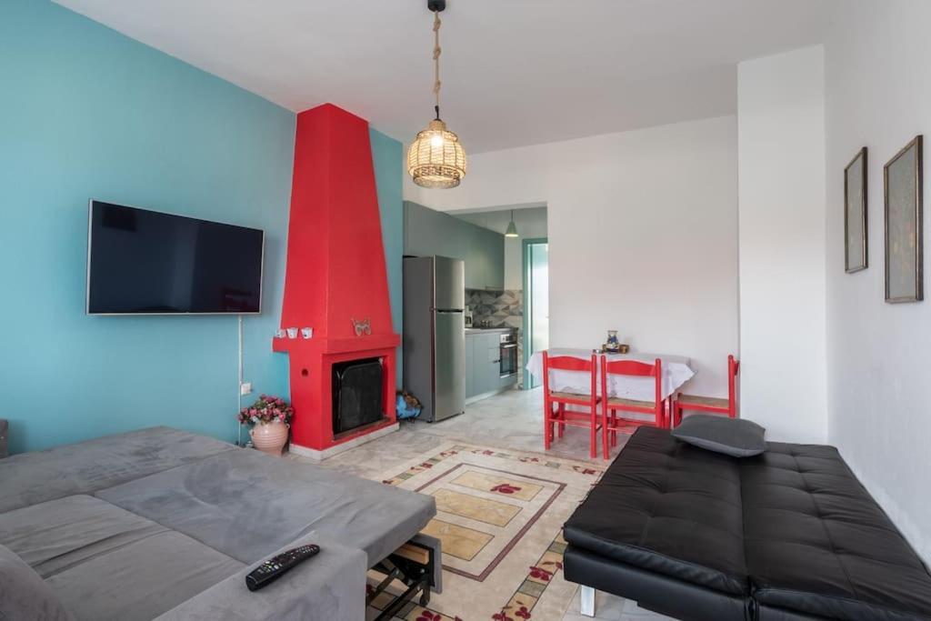Cycladic Flat With Sea View And Bbq Grill Apartment *
